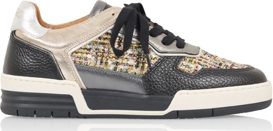 DWRS RUGBY tweed Black / Stone - Dames Sneaker - J6523-14 - Maat 37