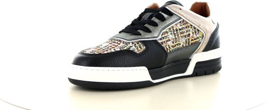 DWRS RUGBY tweed Black / Stone - Dames Sneaker - J6523-14 - Maat 37
