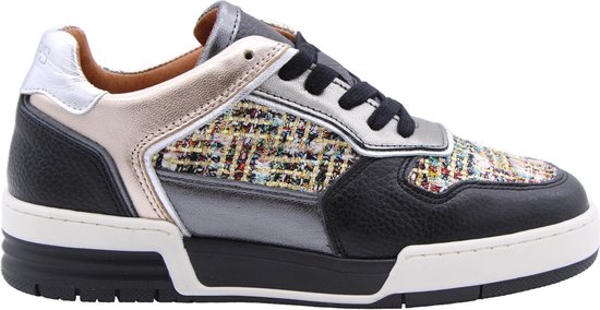 DWRS RUGBY tweed Black / Stone - Dames Sneaker - J6523-14 - Maat 37
