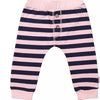 BESS Pants Girl Striped - Roze - 74