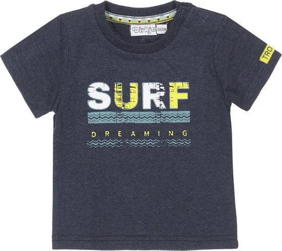 Dirkje - Jongens shirt - Navy - Maat 56