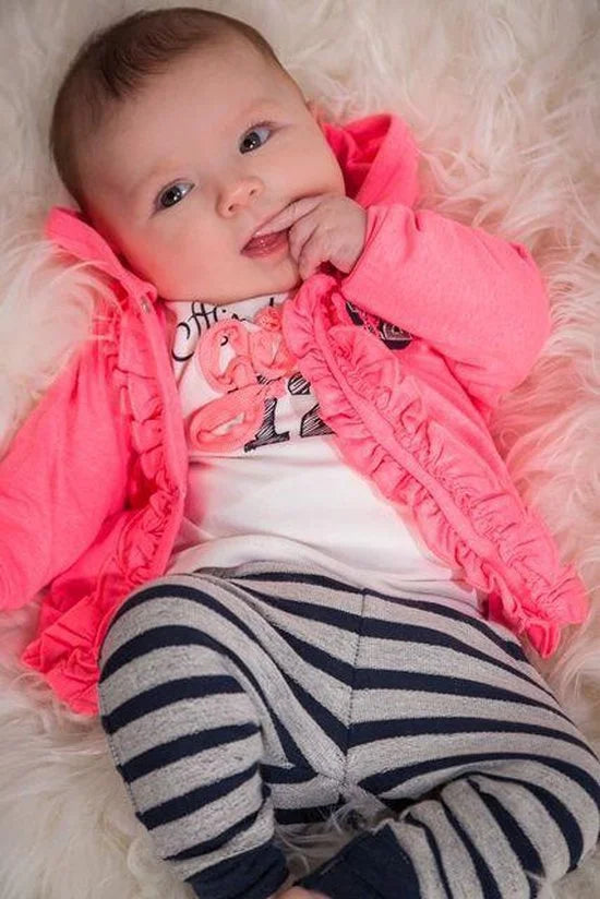One size - Dirkje jogging broekje So Bright Free blauw maat 56