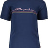 Bampidano - T-shirt donkerblauw met Little wonder in roze - Maat 56