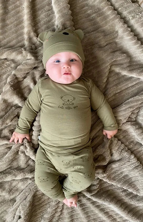 CuteLY KOALA PRINT Baby Longsleeve/Shirt  Khaki/Groen