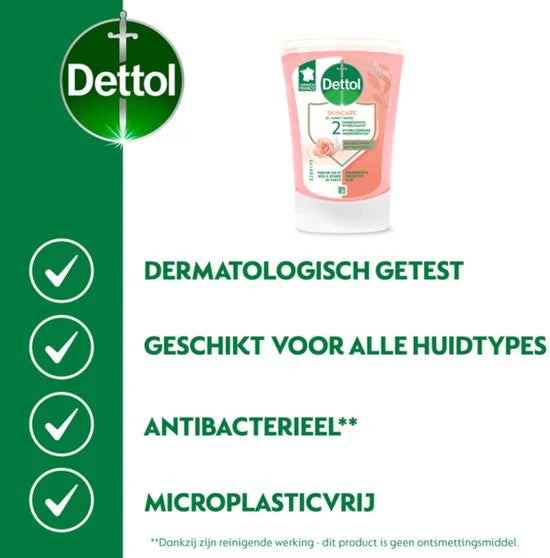 Dettol No Touch Wasgel Navulling Rozenwater & Sheabutter 250 ML