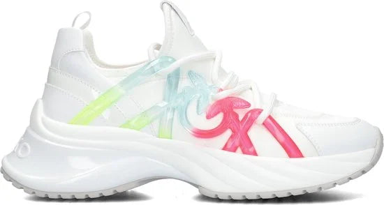 Pinko Ariel 1.0 Sneaker Lage sneakers - Leren Sneaker - Dames - Wit - Maat 39