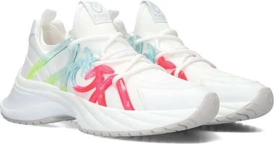 Pinko Ariel 1.0 Sneaker Lage sneakers - Leren Sneaker - Dames - Wit - Maat 39