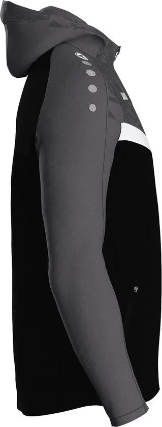 Jako Iconic Jas Met Kap Heren - Zwart / Antraciet | Maat: S