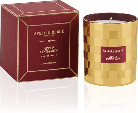 Atelier Rebul Apple Cinnamon Geurkaars - 210 g - Fruitige & Kruidige Geur