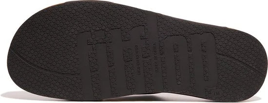 Fitflop Iqushion Leather Cross Slippers Bruin EU 44 Man