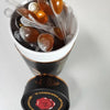 55 X HONEY SPOONS IN LUXE GIFT CYLINDER