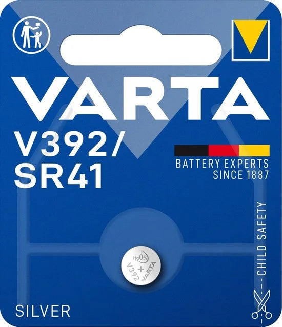 Varta V392/SR 41 Knoopcel Batterij 1.55v silver
