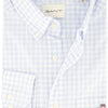 Gant Casual hemd lange mouw Blauw Poplin Gingham Shirt 3000120/455
