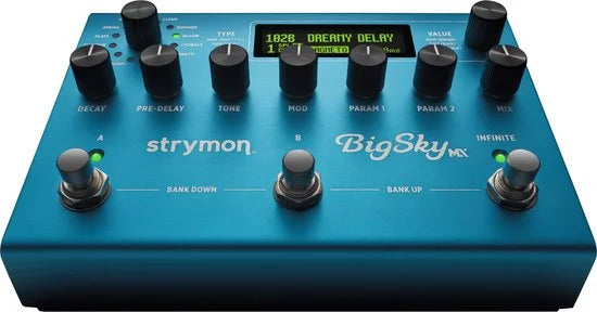 Strymon Big Sky MX - Dual engine multi reverb - Blauw
