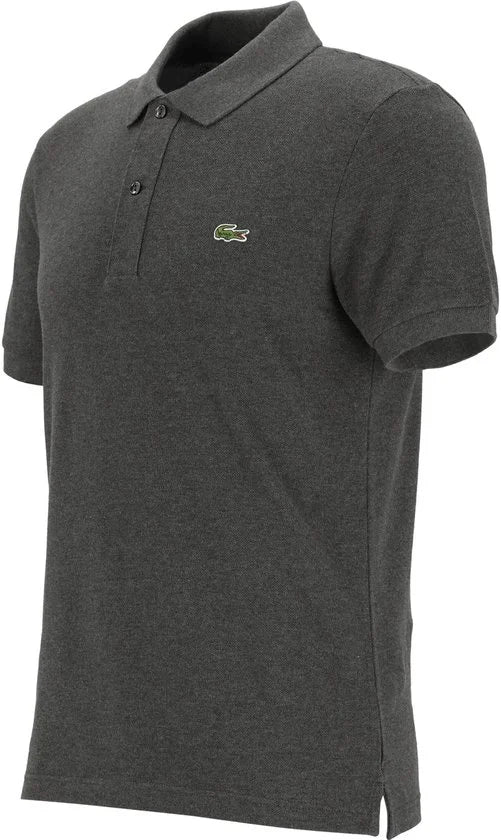 Lacoste Slim Fit polo - donkergrijs melange
