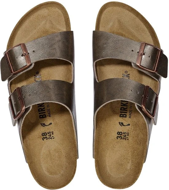Birkenstock -Dames - brons - slippers & muiltjes - maat 40