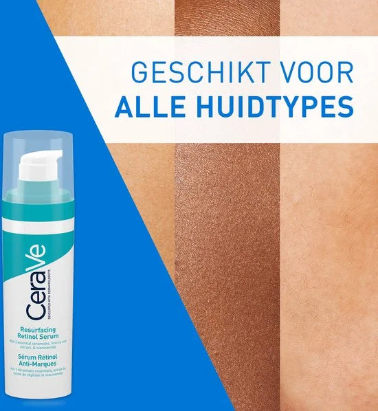 CeraVe Anti-Onzuiverheden Retinol Serum - tegen Vlekjes en Restlittekens - voor een Onzuivere Huid met Neiging tot Acne - 30ml