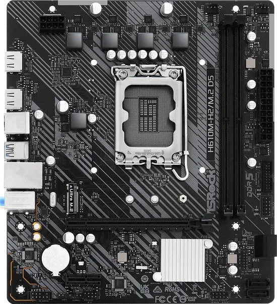 Asrock H610M-H2/M.2 D5 Intel H610 LGA 1700 micro ATX