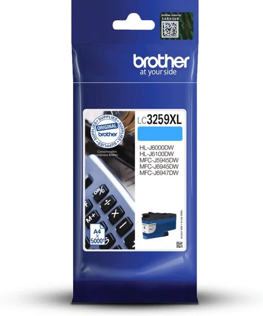 Brother LC3259XLCP tonercartridge 1 stuk(s) Origineel Cyaan
