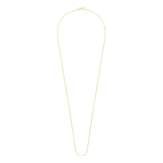 Lucardi Dames Ketting met venetiaanse schakel - 9 karaat - Ketting - Cadeau voor vrouwen - 46 cm - Geelgoud