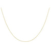 Lucardi Dames Ketting met venetiaanse schakel - 9 karaat - Ketting - Cadeau voor vrouwen - 46 cm - Geelgoud