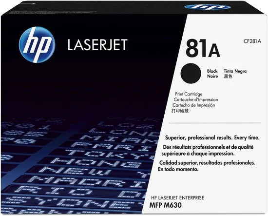 HP 81A Zwarte Tonercartridge Origineel - Nieuw