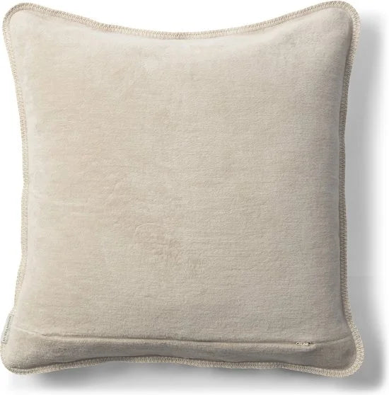 Riviera Maison Kussenhoes, Kussensloop, Sierkussen met logo - RM Logo Pillow Cover 60x60 - grijs - Katoen