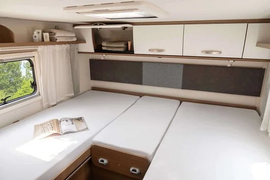 Travel Textiles Jersey Hoeslakens - Hoeslaken - Voor Caravans en Campers - Lengtebedden - Premium Lakens - Reisbenodigdheden - 100% Katoen - 3 Stuks