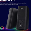 Trust GXT 612 Cetic - 2.0 PC Speakers met Bluetooth - 3.5mm aansluiting - RGB verlichting - Zwart