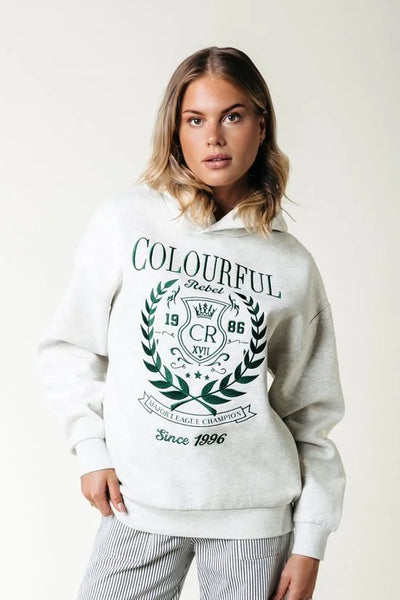 Colourful Rebel - College 1986 Embro Clean Hoodie - Dames - Hoodies