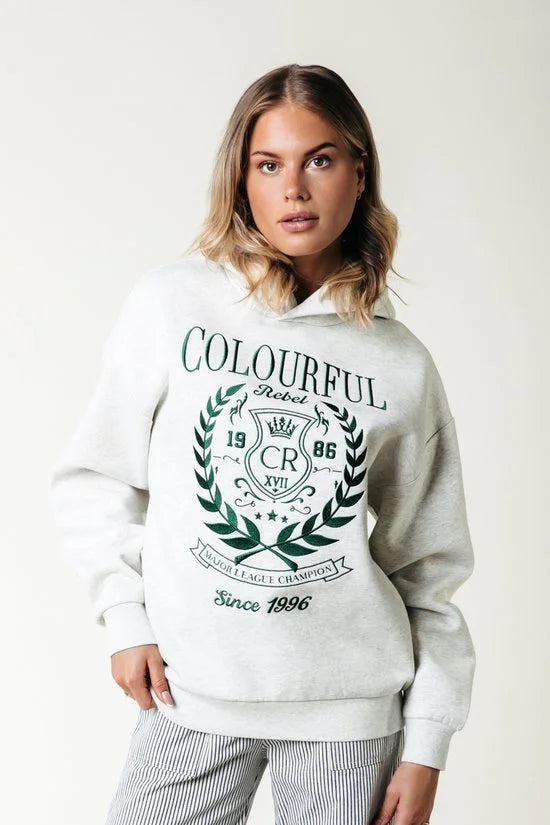 Colourful Rebel - College 1986 Embro Clean Hoodie - Dames - Hoodies
