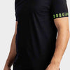 Dsquared2 Tape Logo T-Shirt Heren Zwart/Groen - Maat: XXL