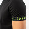 Dsquared2 Tape Logo T-Shirt Heren Zwart/Groen - Maat: XXL