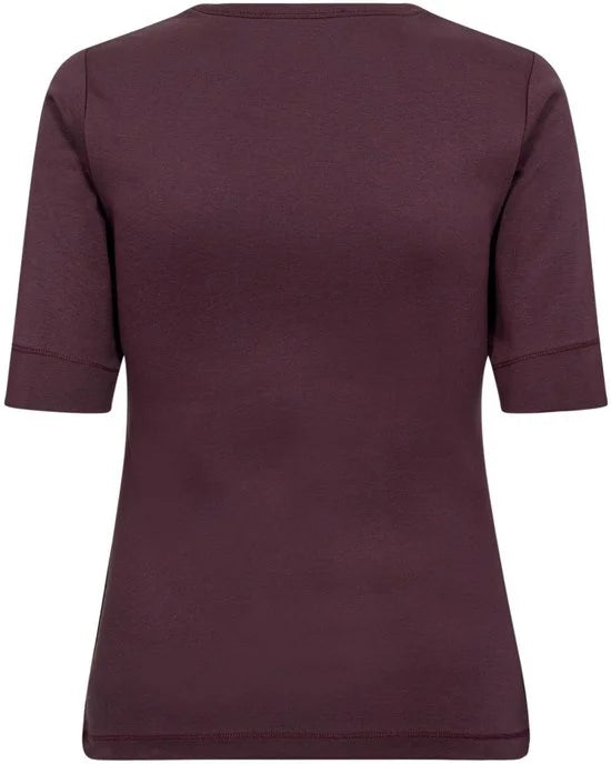 Co'couture - Shirt Bordeaux Co Couture Grannycc T-shirts Bordeaux 33166