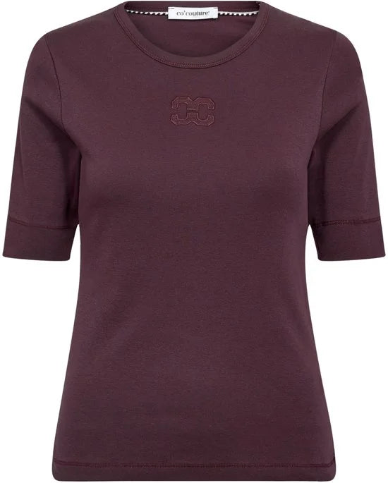 Co'couture - Shirt Bordeaux Co Couture Grannycc T-shirts Bordeaux 33166