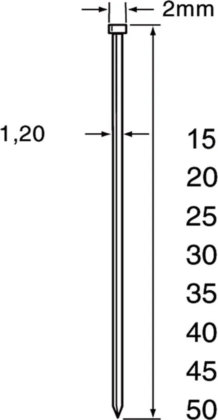 Dutack Mini brad SKN12  30mm - 5000 Stuks