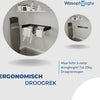 Wasophoogte® Wanddroogrek - Wandmontage Droogrek - Inklapbaar Droogrek - Muurdroogrek - Wasrek hangend - 100cm - 6m Drooglengte - Zwart