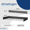 Wasophoogte® Wanddroogrek - Wandmontage Droogrek - Inklapbaar Droogrek - Muurdroogrek - Wasrek hangend - 100cm - 6m Drooglengte - Zwart