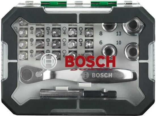 Bosch X-Line bitset- en ratelset 26-delig