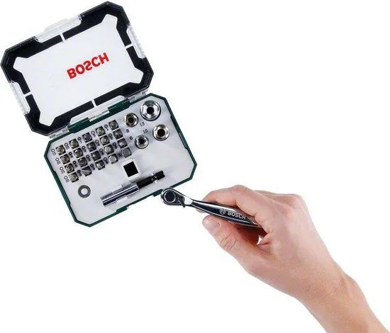 Bosch X-Line bitset- en ratelset 26-delig