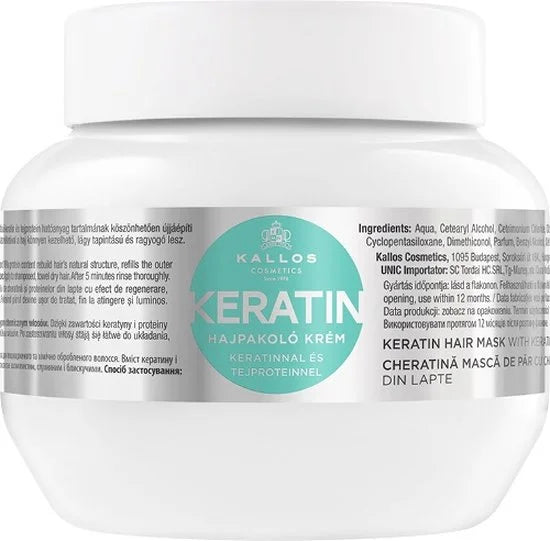 Herstellend Haar Masker Kallos Cosmetics Keratin (275 ml)
