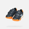 GEOX RANN-E JONGENS Sneakers - MARINEBLAUW/ORANJE - Maat 35