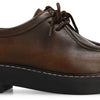 Sacha - Dames - Bruine leren veterschoenen - Maat 38