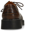 Sacha - Dames - Bruine leren veterschoenen - Maat 38