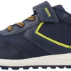 GEOX ALBEN JONGENS Sneakers - MARINEBLAUW/LIME - Maat 34
