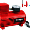 Einhell Auto Compressor CC-AC 12V - Voeding: 12 V - Max. 18 bar - Extra lange aansluitkabel 2,9 m - Incl. 3 adapters voor fiets, bal etc.