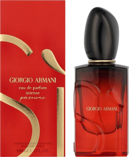 Armani Sì Passione 100 ml Eau de Parfum Intense Spray Navulbaar