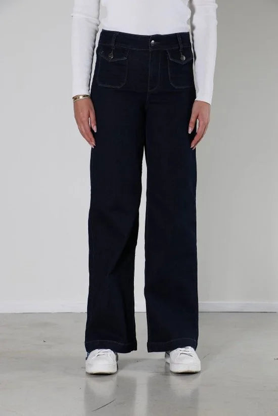 New Star broek Neva - wijd model - dark used - maat 34/32