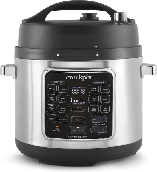 CrockPot Express-Pot Pressure, Slow & Multi Cooker Turbo 5,6L NIEUW