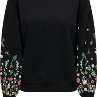 Only | Brooke Round Neck Flower Sweater | Dames | S